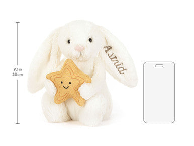 Lapin crème personnalisé avec étoile