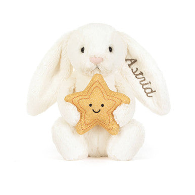 Lapin crème personnalisé avec étoile