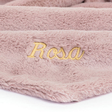 Sucette personnalisée Bashful Luxe Bunny Rosa