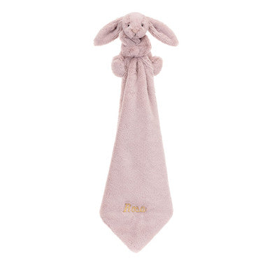 Sucette personnalisée Bashful Luxe Bunny Rosa