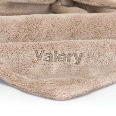Sucette personnalisée en forme de lapin beige timide