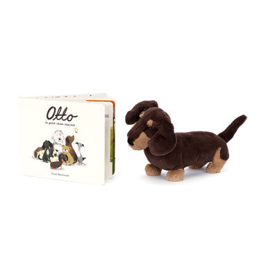 Otto Le Petit Chien Saucisse Livre et Otto Sausage Dog Medium